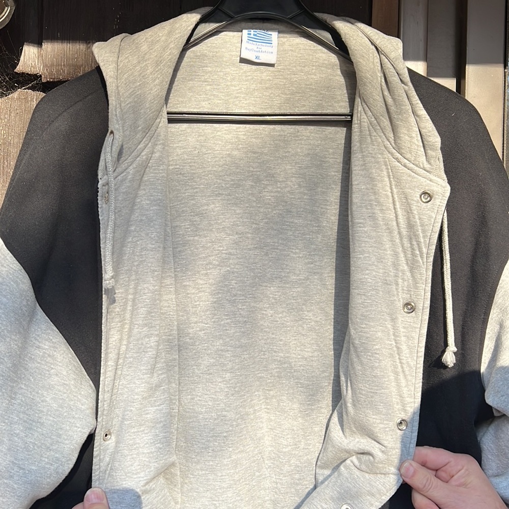 Worn 2x Pristine Greek Heritage, cotton and polyester jacket with hood. - Picture 7 of 8
